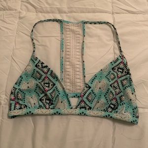 Xhiliration Crochet Swim Top